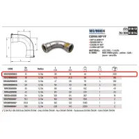 Curva 90° FF ø15 Inox 316L a pressare GAS 181015900G