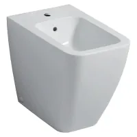 Geberit ICON SQUARE bidet a pavimento, con foro rubinetteria, troppopieno e fissaggi nascosti, colore bianco finitura lucido 231950000