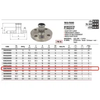 Raccordo manicotto flangiato PN16 ø76,1 Inox 316L a pressare 193076000