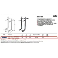 Fissaggio per vaso wc e bodet sospeso (versione bullonata) 236000180