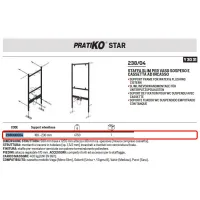 Staffa slim per vaso wc sospeso e cassetta ad incasso, int. 180 - 230 mm 238000004