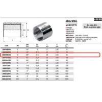 Manicotto ø3/8"F inox 316L 268308316