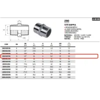 Vite doppia inox 316 ø1/2"M 280102316