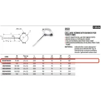 Collare verniciato bianco per tubo fumo ø76/80 mm 353076000