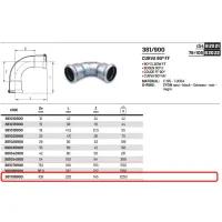 Curva 90° FF ø108 a pressare 381108900