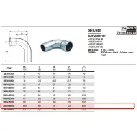 Curva 90° MF ø88,9 a pressare 381088901