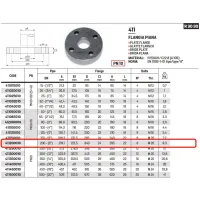 Flangia piana PN10 DN200 ø8" 411200010