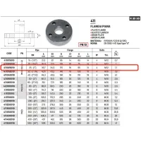 Flangia piana PN40 DN25 ø1" 411025010