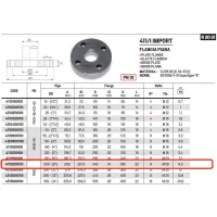 Flangia piana PN10 DN200 ø8" 411200010I