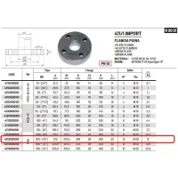 Flangia piana PN10 DN250 ø10" 411250010I