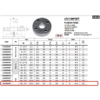 Flangia piana PN10 DN350 ø14" 411350010I