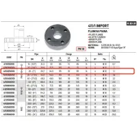 Flangia piana PN40 DN25 ø1" 411025010I