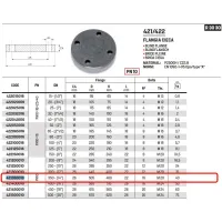 Flangia cieca PN10 DN350 ø14" 421350010