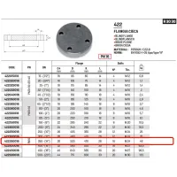 Flangia cieca PN16 DN350 ø14" 422350016