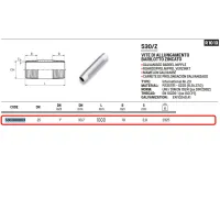 Vite di allungamento barilotto zincato ø1" L.1000 mm 5301001003