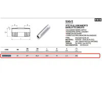 Vite di allungamento barilotto zincato ø3/4" L.250 mm 530304253