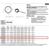 Collare ø2" fissaggio tubo con gomme e vite - tassello a battente 555200001