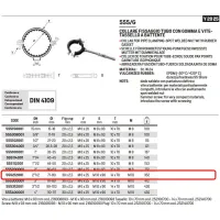 Collare ø3" fissaggio tubo con gomme e vite - tassello a battente 555300001