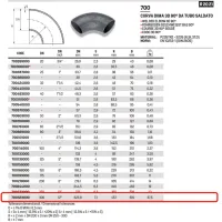 Curva dima 3D 90° da tubo saldato ø12" x 323,9 in acciaio a saldare 700323000