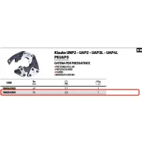 Catena ø54 per pressatrice Klauke UNP2 - UAP2 - UAP3L - UAP4L - PKUAP3 196054003