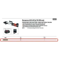 Pressatrice Novopress ACO 401 (ø 76÷108 mm) con 2 batterie, carica batteria e valigia 196000009