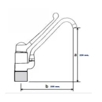 Miscelatore per lavello monoforo serie Classic 856 04