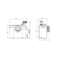 SFA SANITOP UP wc con trituratore integrato SPSUP