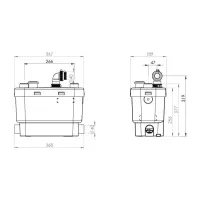 SFA SANIVITE SILENCE PLUS+ pompa domestica per acque chiare SVES+