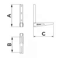 Coppia mensola standard Ivory TSE - 350 11100027