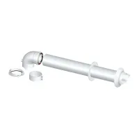 Vaillant Terminale antivento con curva 87° 60/100 mm L. 1.5 mt 0020219517