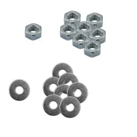 Kit antivibranti 40x40 mm per staffe con inserti metallici filettati M8 (4 pz.) 00000011222