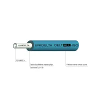 Tubo PE-X/Al/PE-X ø16x2 multistrato preisolato per uso sanitario e riscaldamento fornito in rotoli - Colore azzurro (Legge 10/91) - Rotolo da 100 metri 2550001620100