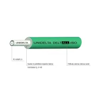 Tubo PE-X/Al/PE-X ø26x3 preisolato per condizionamento, uso sanitario e riscaldamento fornito in rotoli - Colore verde (Legge 10/91) - Rotolo da 25 metri 2580012630025