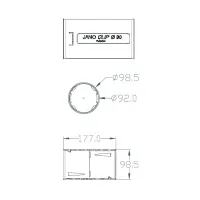 Raccordo Comfotube ø75 mm 990328107