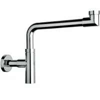 Toti exec - sifone design salva-spazio in ottone cromato ø1.1/4" x 32 -711.2155K