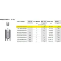 INOXVAREM LS CE autoclave da 1 litro inox AISI304 con membrana intercambiabile V2001860S4000000