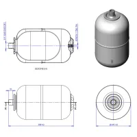 EXTRAVAREM LC CE vaso espansione multifunzione da 5 litri, attacco 3/4", pressione massima 8bar R1005223S4000000