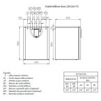 Immergas UB Inox 120 V2 unità bollitore in acciaio inox per produzione di acqua calda sanitaria ACS - 120 litri 3.027818