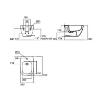 Ideal Standard Tesi bidet sospeso monoforo, con fissaggi nascosti, colore bianco seta finitura opaco T3552V1