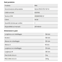 Varios PICO-STG 15/1-8-130 interasse 130 mm G 1" circolatore singolo a rotore bagnato con attacchi filettati 4232742