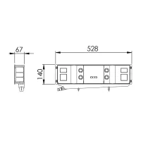 ELISYUM HYDRONIC CLASSIC predisposizione con coperchio e viti per split idronici SCD200003