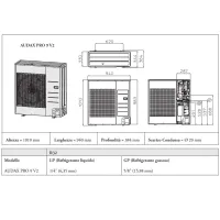 Immergas Magis Pro 9 V2 R32 pompa di calore aria-acqua monofase inverter con unità motocondensante esterna e modulo idronico separato 3.030608