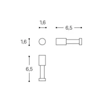 Logic appendino appendiabiti inox lucido - Misura 20 x 65 x 20 mm WJC226A0021002