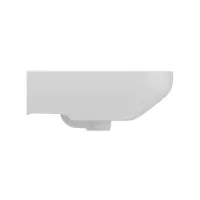 Ideal Standard I.LIFE A lavabo sospeso o da appoggio L.55 cm, monoforo, con troppopieno, colore bianco finitura lucido T451201