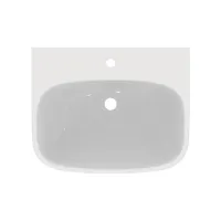 Ideal Standard I.LIFE A lavabo sospeso o da appoggio L.60 cm, monoforo, con troppopieno, colore bianco finitura lucido T451101