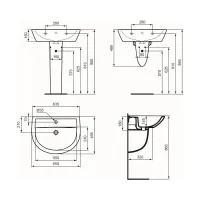 Ideal Standard Eurovit lavabo bianco da 65 cm W332201