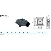 Box distribuzione aria Valsir AriaSilent Box 6 Compact per sistemi di VMC (Ventilazione meccanica controllata) VS0435161