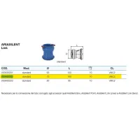 AriaSilent Link ø75 raccordo diritto standard per sistemi di VMC (Ventilazione meccanica controllata) VS0435202