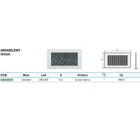 Griglia Valsir AriaSilent Urban bianca per sistemi di VMC (Ventilazione meccanica controllata) VS0435401