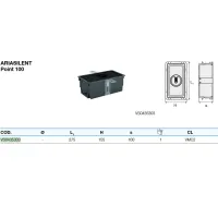 Bocchetta Valsir AriaSilent Point 100 per sistemi di VMC (Ventilazione meccanica controllata) VS0435303